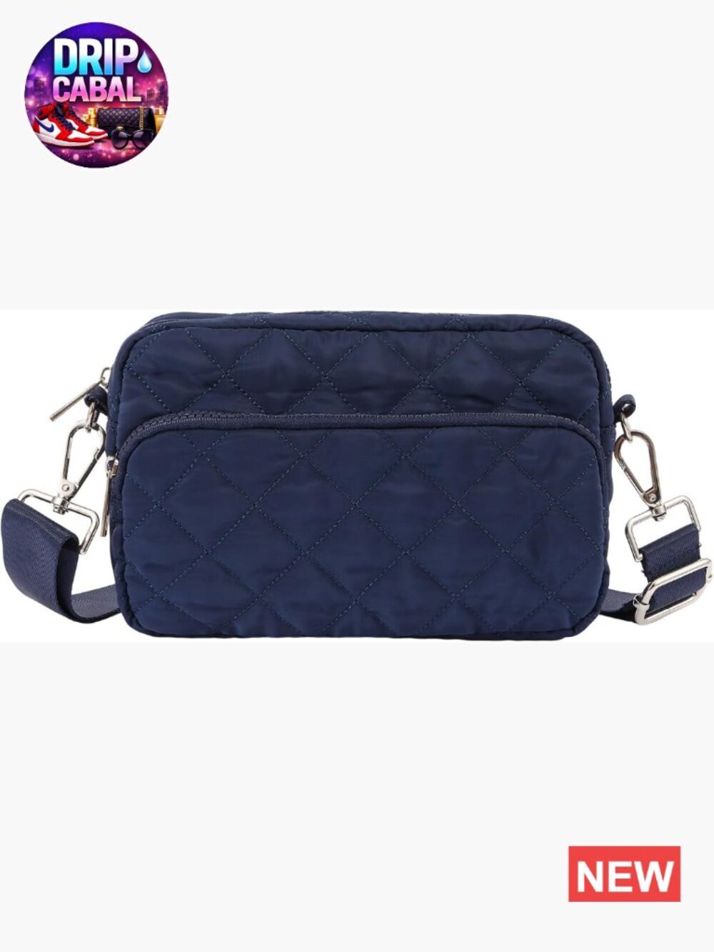Quilted Nylon Crossbody Puffer Bag